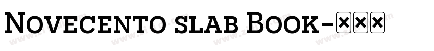 Novecento slab Book字体转换